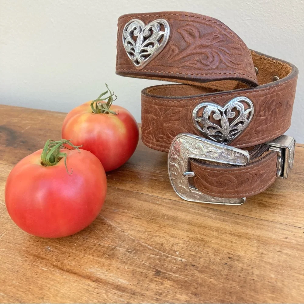 Justin Western Heart Belt 26”